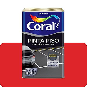 Tinta Piso Vermelho Segurança 18L Coral