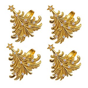 Porta Guardanapo Pinheiro 3,5cm C/ 4Und 1098386