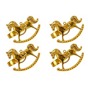 Porta Guardanapo Cavalo 3,5cm C/ 4Und 1098387
