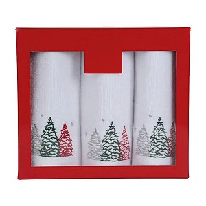 Toalha de Rosto Natalina Pinheiro Kit C/3 23x20cm 1097185