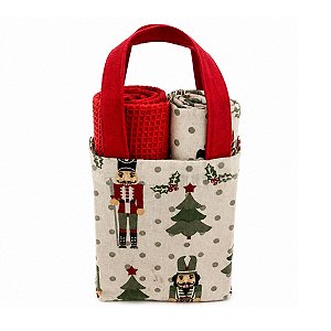 Pano De Copa Bolsa Soldadinho de Chumbo 40x70cm C/2PC