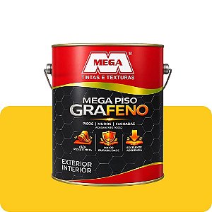 Tinta Piso Amarelo Segurança Grafeno 3,6L Mega