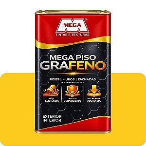 Tinta Piso Amarelo Segurança Grafeno 18L Mega