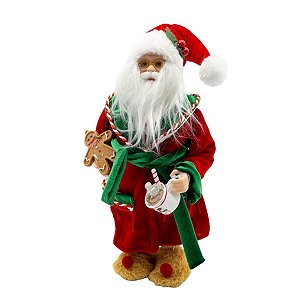 Boneco Natalino Papai Noel Decorativo 30cm 1UN PN1604