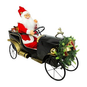 Carro De Papai Noel C/Led e movimento 60cm PN1525 1un