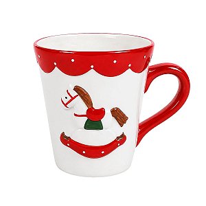 Caneca Natalina Circo De Noel 11cm 1UN 3118432