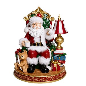 Boneco Natalino Papai Noel No Sofa C/Presentes C/Led  28cm 3AAA 1UN 3118739