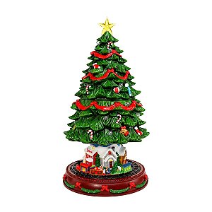 Cenario P/ Vila Natalina Arvore De Natal C/ Trem 45cm 3108566