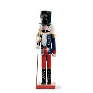 Soldadinho de Chumbo Decorativo Guarda Real Bastao 38cm 1Unid 1006037