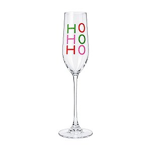 Taça de Champanhe Natalina Ho Ho Ho C/1Un 190ml 3110497