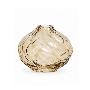 Mini Vaso De Vidro Ambar 9x12cm 1Un 21552-M