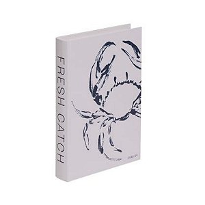 Livro Caixa Beach House Caranguejo 25x17,5x3,5cm 22126-P