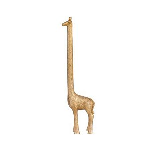 Escultura Girafa Em Poliresina 40x6x11 cm (AxLxP) Mart 22812