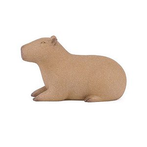 Escultura Capivara Deitada Em Poliresina 14,5x10x24cm (AxLxP) Mart 22822