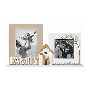 Porta Retrato 10x15cm MDF Family 34X22CM 32189 Tuut