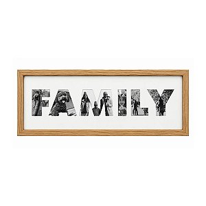 Porta Retrato De Parede 10x15cm MDF Family 36,5X19,5CM 32000 Tuut