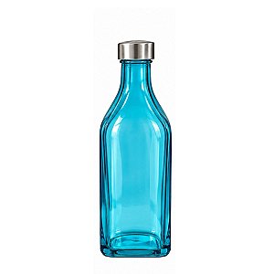 Garrafa de Agua Azul Vidro Liso Scoth Tuut 1L