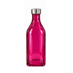 Garrafa de Agua Pink Vidro Liso Scothc Tuut 1L