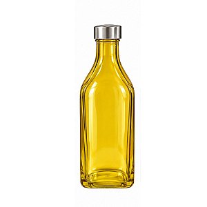 Garrafa de Agua Amarela Vidro Liso Scothc Tuut 1L