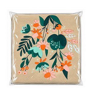 Guardanapo De Papel Jardim Tropical C/20 Fls 33cm 27716 TuuT