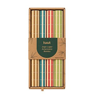 Lugar Americano Bambu C/4Unid 32297 30x45cm Tuut