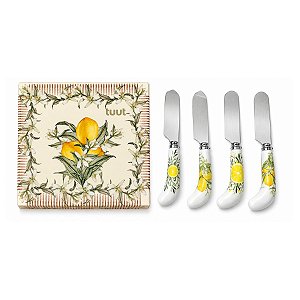 Jogo De Espátulas P/Manteiga Limone C/4PC 32380 Tuut