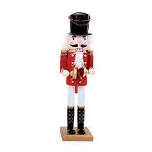 Soldadinho de Chumbo Decorativo Circo De Noel Corneta 30cm 1Unid 1022048