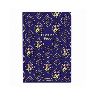 Caderno Colegial Costurado e Perfumado Flor De Figo 80 Folhas