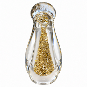 Escultura Nossa Senhora Aparecida Glitter Dourado 10cm Wolff