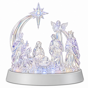 Presepio Sagrada Familia C/Led Branco 20cm 3LR44 C/1UN 3108908