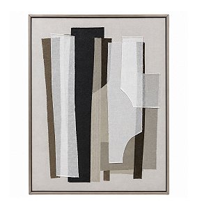 Quadro Em Polietileno e Linho100x80cm 22843-B Tela Mart