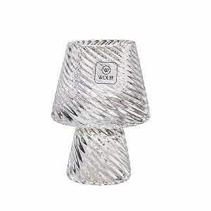 Castiçal Porta Vela Tealight De Vidro 12,5x9cm 62162 Wolff