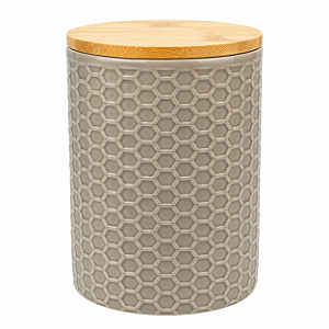 Potiche De Ceramica Cinza Beelisse 11x15,8cm 18249 Wolff