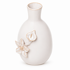 Vaso Ceramica Gardenia Flor 7,5x12,5cm bege 18520 Wolff