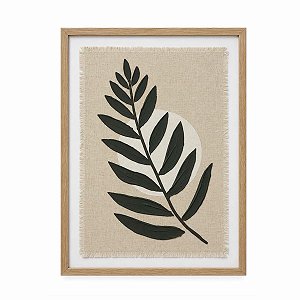 Quadro Decorativo Folha Aberta 40x50cm Wofff 62201