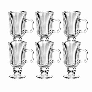 Taça Cappuccino Lines 240ml C/6 21648 Wolff