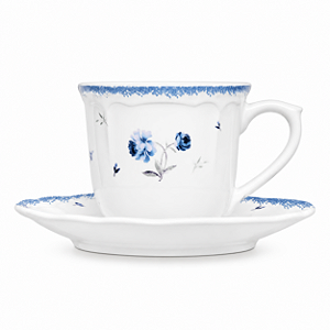 Xícara De Café C/1 90ml Ceramica Florescer Azul 18387