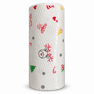 Papel Toalha Presentes De Noel 1Rolo