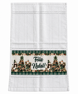 Toalha De Lavabo Natalina Vila Natalina Verde 30x40cm 1Uni