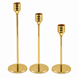 Castiçal Porta Vela Em Metal haste Alongada 32cm 1unid VE152