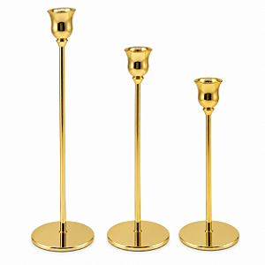 Castiçal Porta Vela Em Metal 32cm 1unid VE151