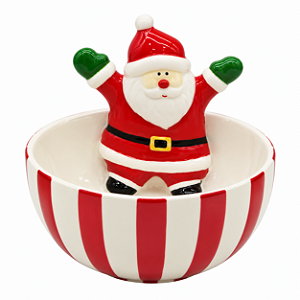 Prato Natalino Bowl Papai Noel 5cm MP1860
