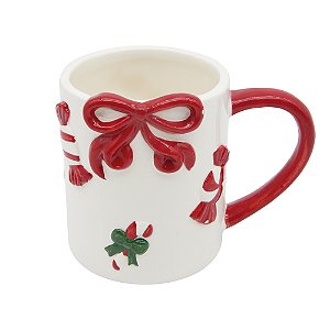 Caneca Natalina Laço 390ml C/1Unid MP2353 1 Unidade