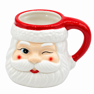 Caneca Natalina Papai Noel 12cm 1UN MP2398