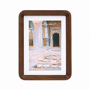 Porta Retrato 15x20cm Em Madeira E Vidro Escura 19563 Mart