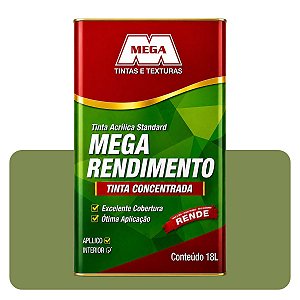 Tinta Mega Rendimento Verde Musgo 18L Tinta Standard