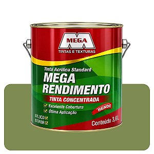 Tinta Mega Rendimento Verde Musgo 3,6L Tinta Standard