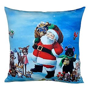 Almofada Natalina Papail Noel & Cia 300-88 45x45 Decortextil