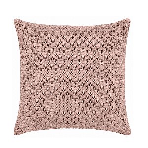 Almofada Tricô Trama Favo Rosa 046-97 52X52 Decortextil