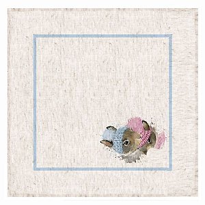 Guardanapo Páscoa Linho 42x42cm Decortextil